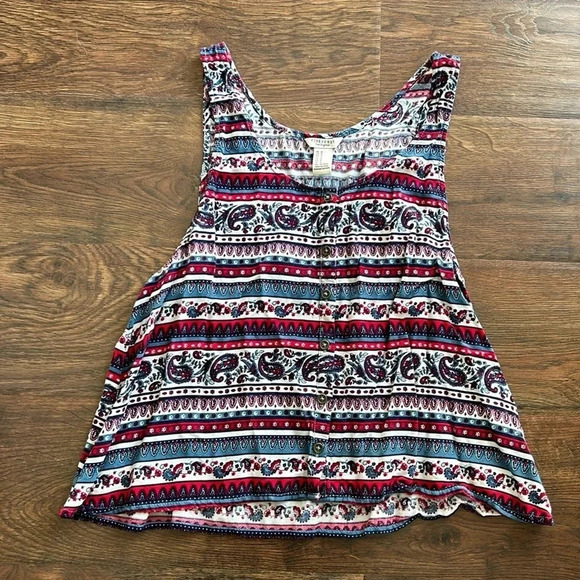 Bohemian Tank Top in Paisley Print | Paisley | Bohemian | Bohemian | Boho - Picture 1 of 6